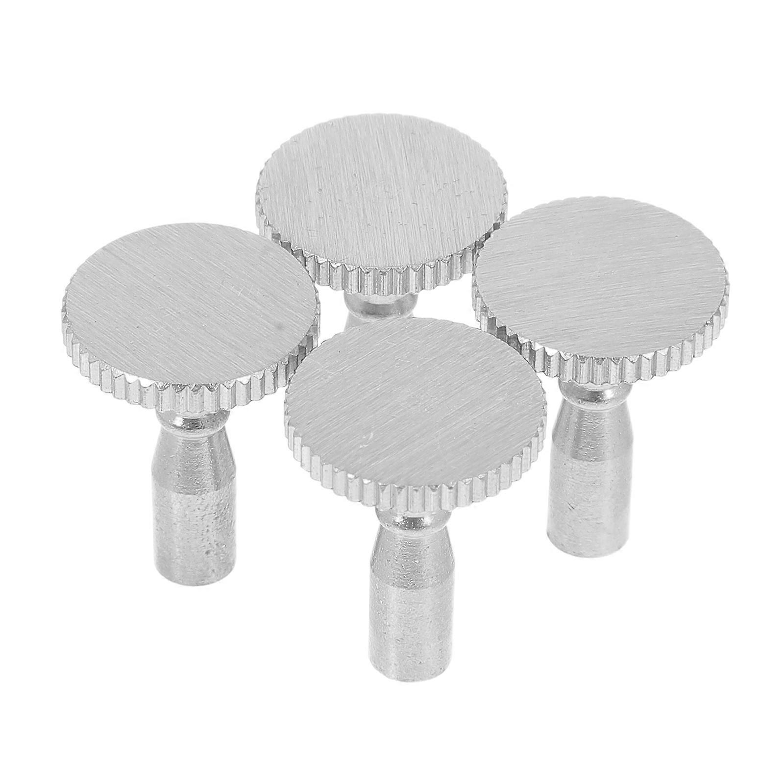 4pcs Lamp Turn Switch Knob On/Off Replacement Twist Knobs Lamp Switch Turner For Lamp Socket Accessories Silver