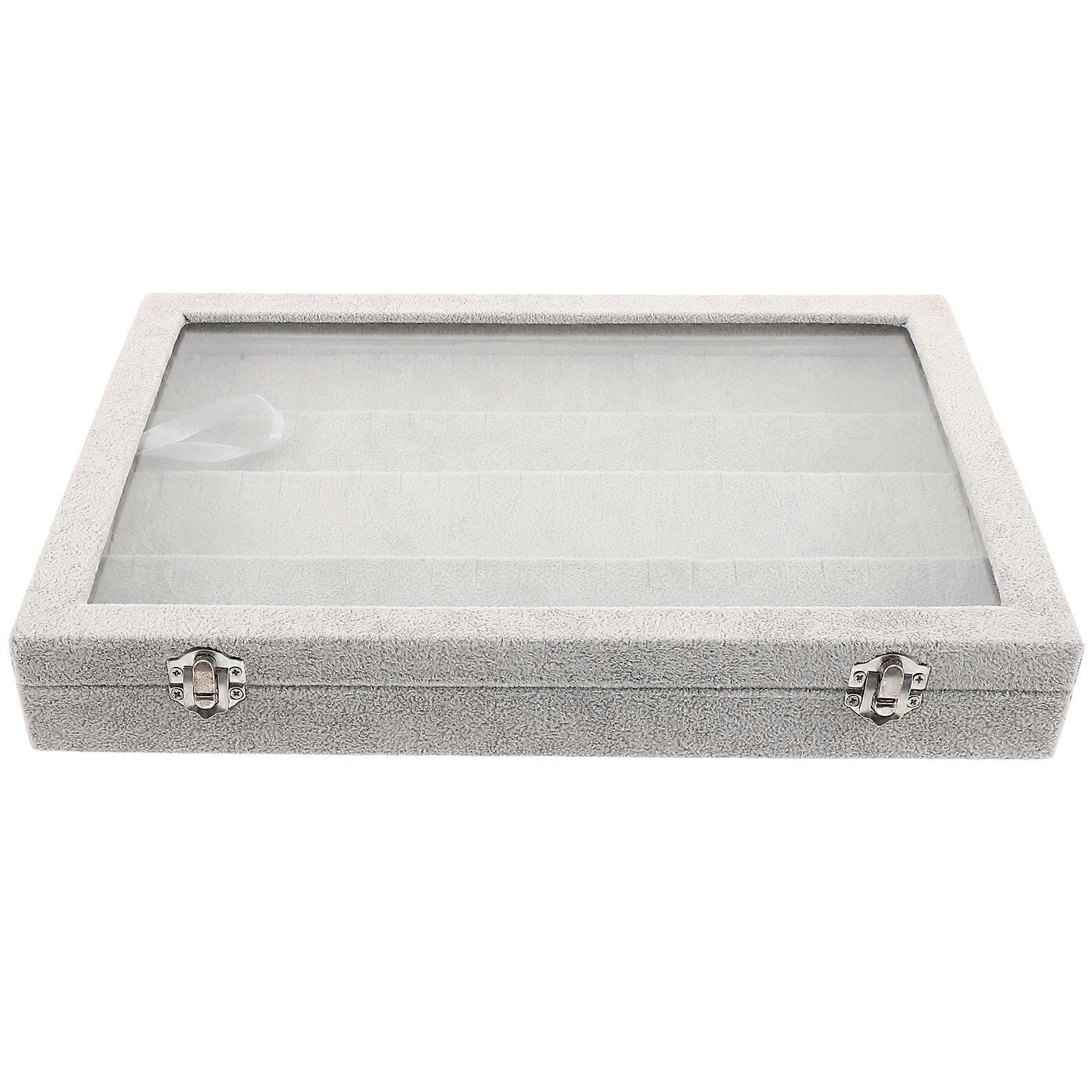 Ear Rings Storage Case Practical Clear Lid Organizer Box