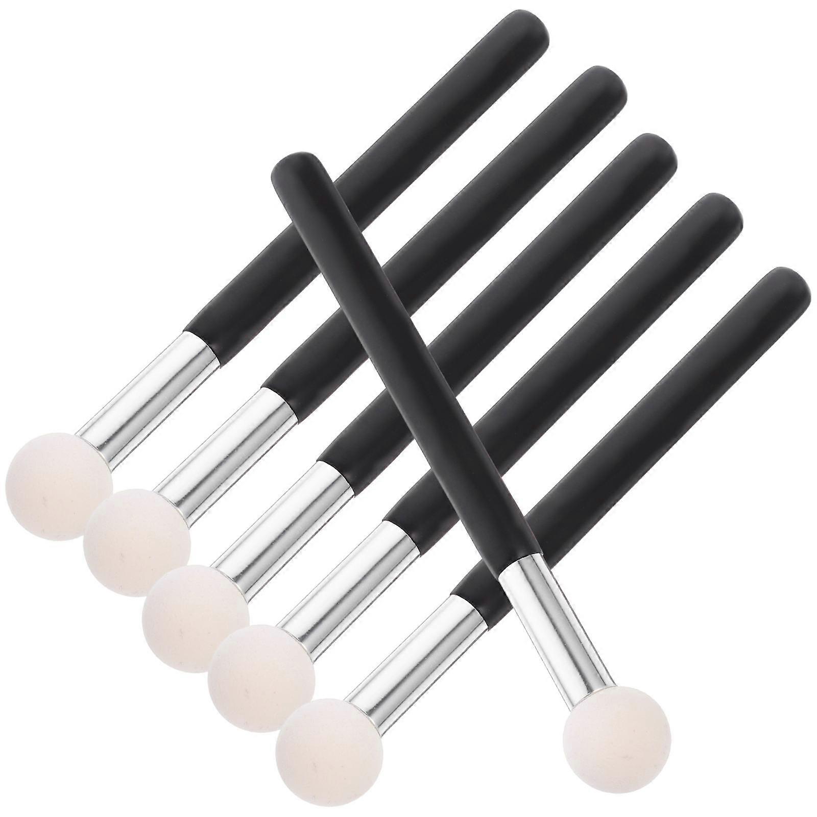 Concealer Brush Round Head for Foundation Application 6Pcs Cosmetics Tools