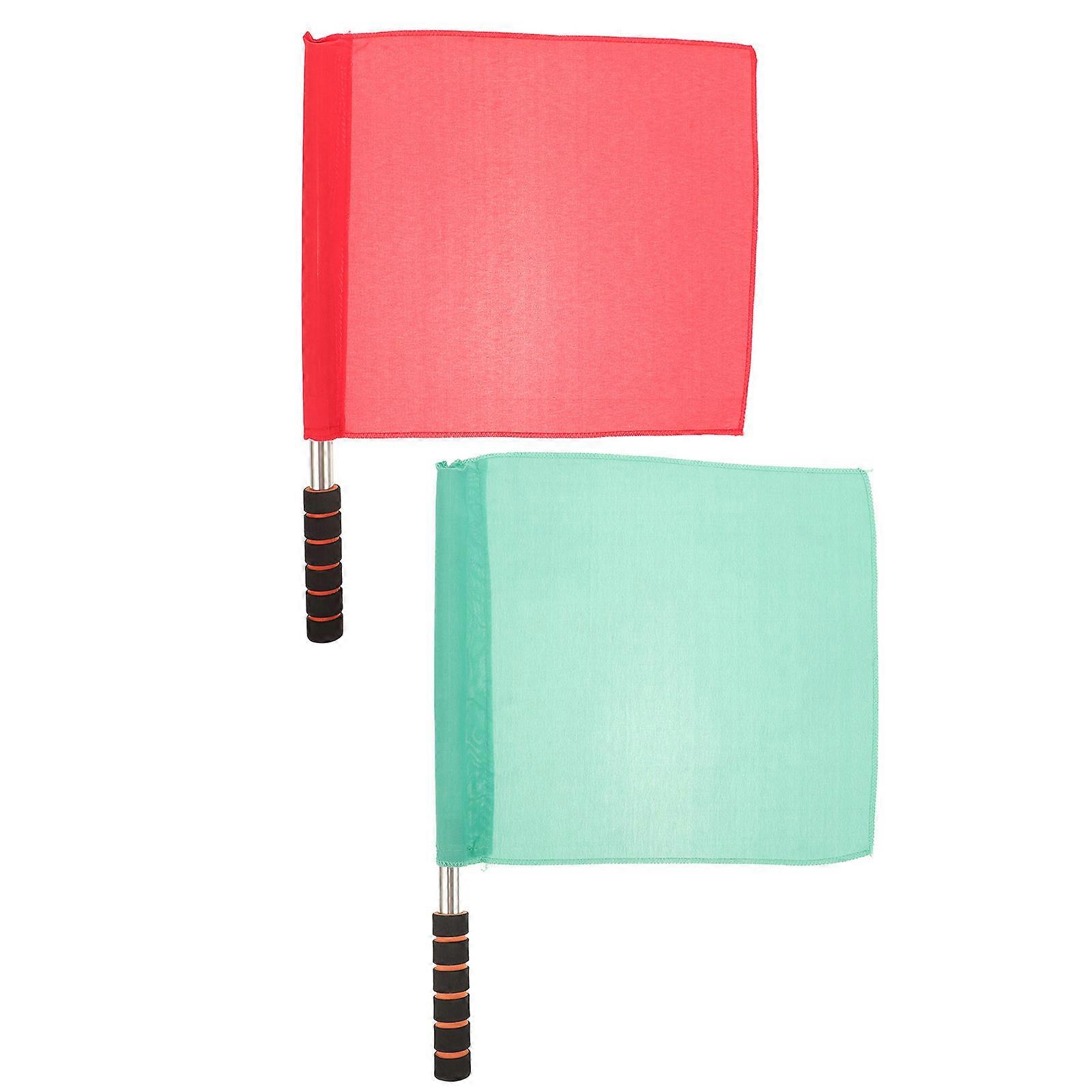 Competition Referee Flags for Soccer Race Conducting 4Pcs Portable Set