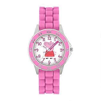 Pre School Peppa Pig Time Teacher Pink Watch PPG9000 - Stainless Steel