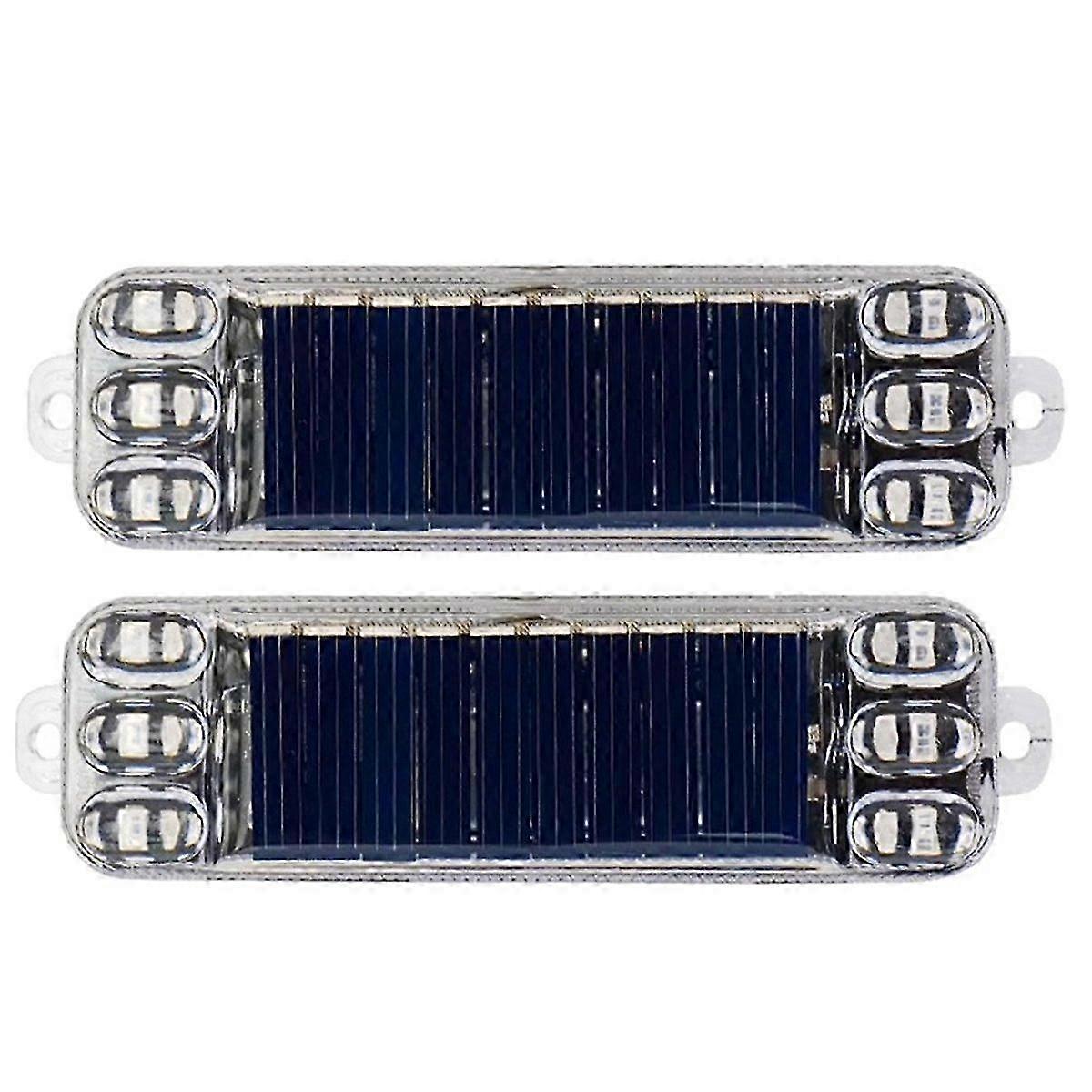 Motorcycle Solar Warning Light Rear Collision Prevention Strobe Light