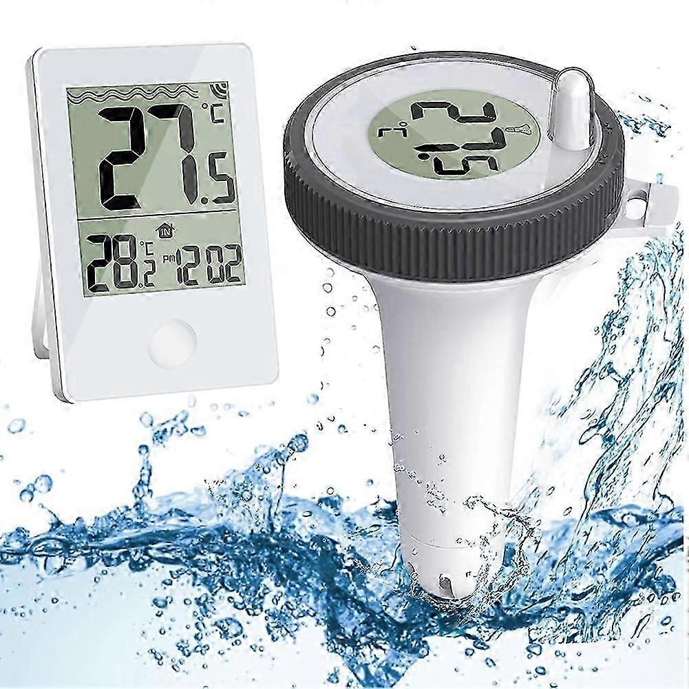 Pool Thermometer, Wireless Floating Indoor and Outdoor Thermometer