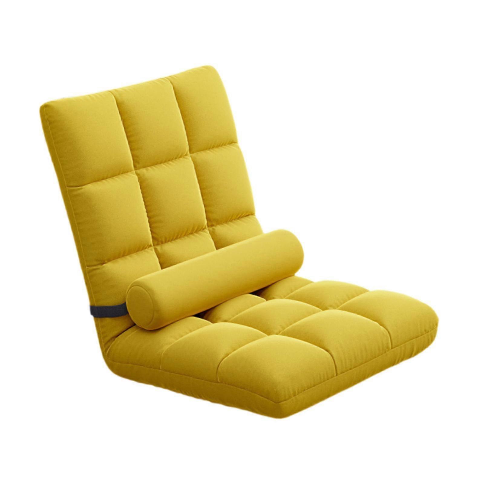 Floor Chair with Back Support Adjustable Reading Lounge Dorm Floor Sofa Sleeper