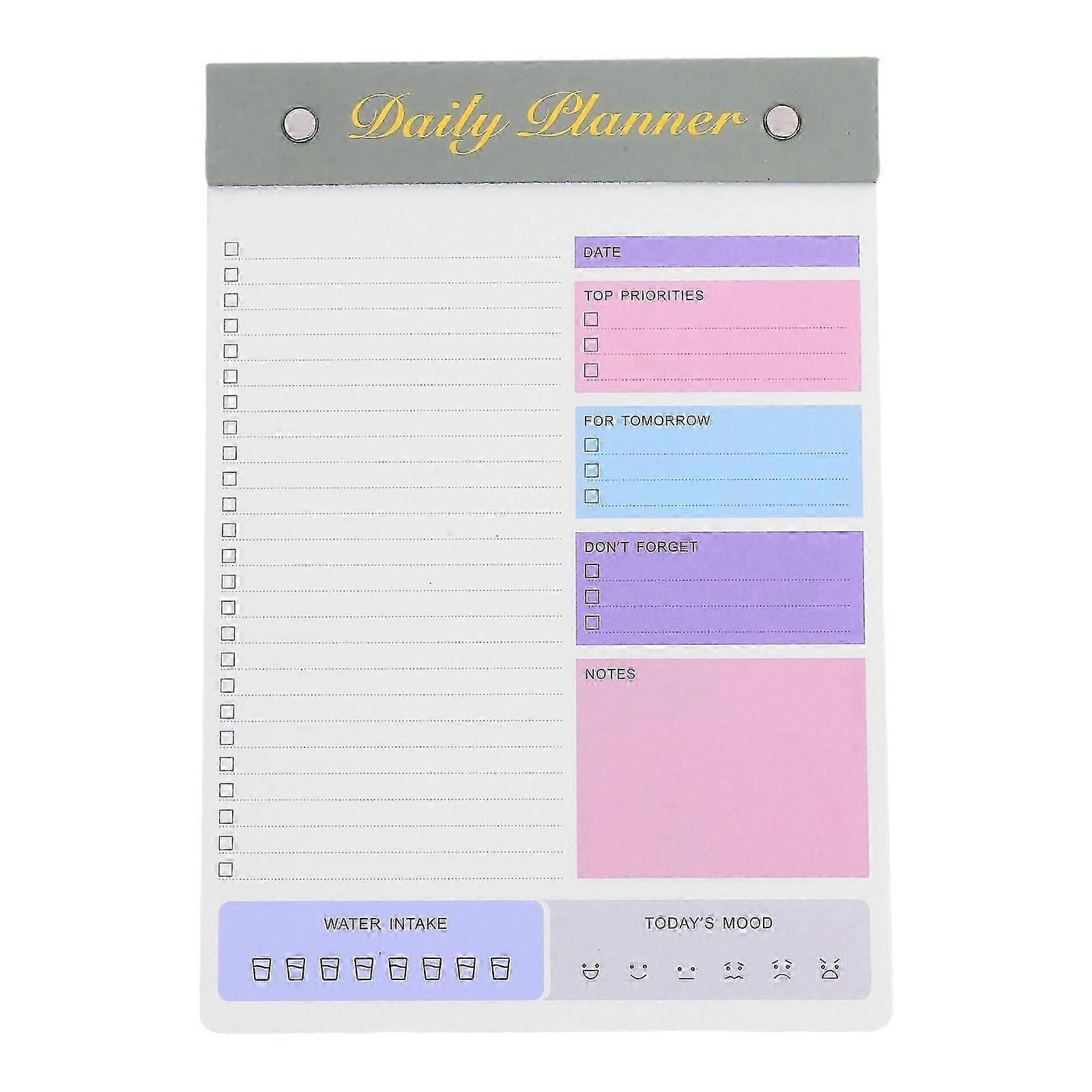 Multi-Color Schedule Book Work Planning Notepad for Office Use