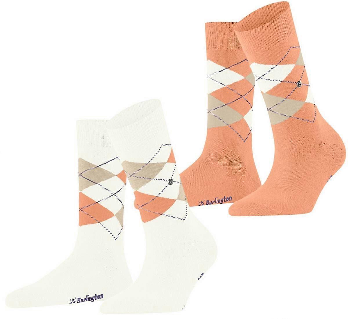 Burlington Everyday Argyle 2-Pack Socks - Off White