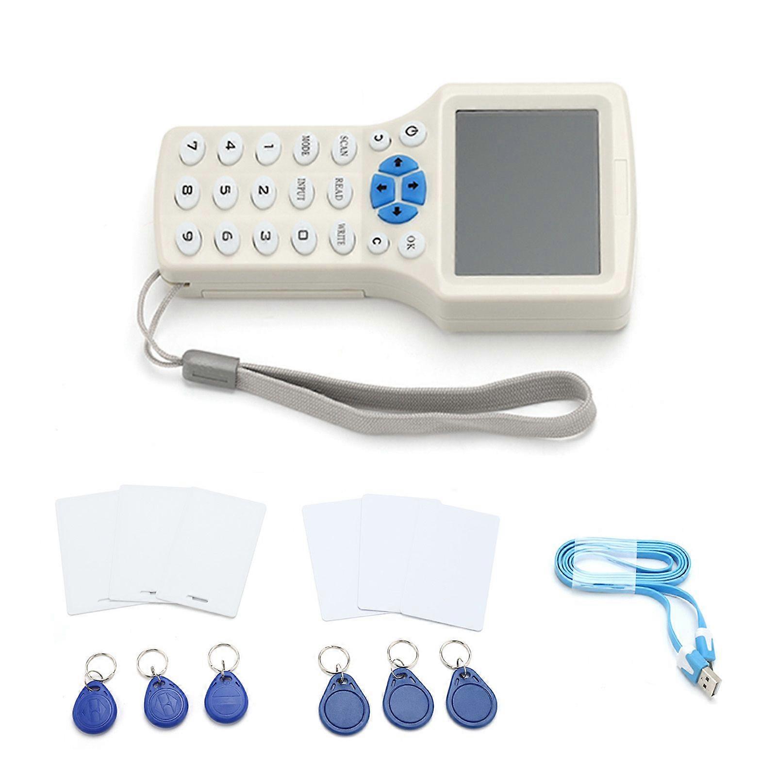 English Multi frequency RFID  Id IC Card Reader Writer Copier Duplicator