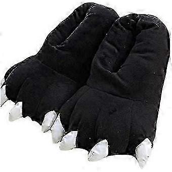 Unisex Plys Animal Paw Hjemmesko, Fuzzy Warm House Sko, Dinosaur Claw Hjemmesko, Hyggelige lodne hjemmesko til mænd Kvinder og Børn