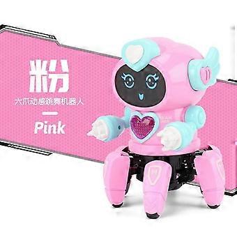 Intelligent Electric Dancing Robot Toys compatible withKids with LED Flashing Lights and Music Walking Robot Toys compatible withBoys Girls Xmas Gifts