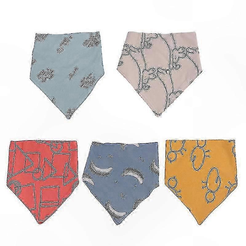5-Pack Feeding Bibs for Lunch