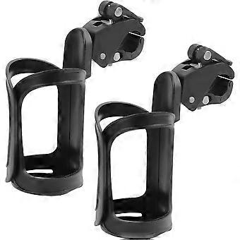 Pieces Bike Water Bottle Holder, 360 Degree Rotation Water Drink Cup Holder Universal for Bicycles, Mountain Bikes, Strollers and Wheelchairs
