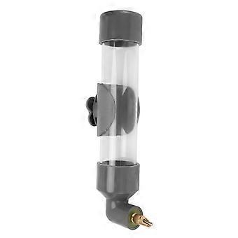 Parrot Automatic Drinking Device Safe Acrylic Bird Drinking Water Bottle Bird Water Feeder for Small Medium Large Parrot Grey
