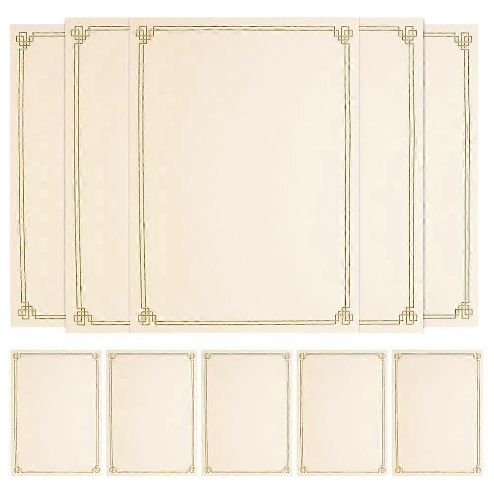 Blank Certificate Paper for Printing, Multi Color, 15 Sheets