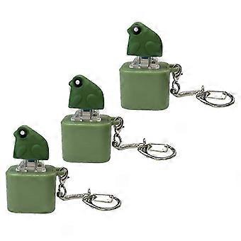 SNDO-Frogs Croaking Fidgets Toy Rechargeable Frogs Croaking Keychain with Colorful Lights Adults Portable Fun Anxiety Relief Toy