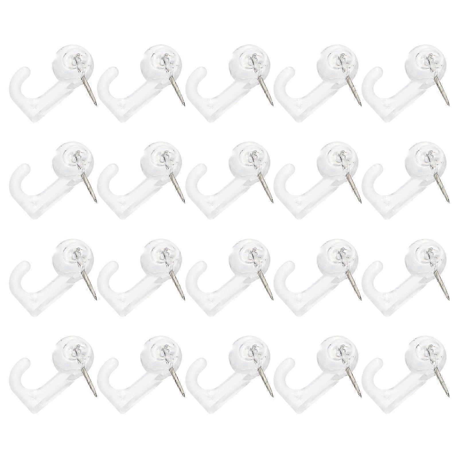 Pushpin Hook Multi-Purpose Plastic Alloy compatible with DIY Use 50Pcs Set