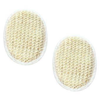 Sisal Shower Ball Exfoliating Body Scrubber for Bath 2Pcs Beige Pack