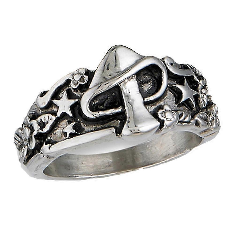 1Pc Retro Multi-elements Finger Ring Mushroom Leaf Star Ring Finger Decor Silver