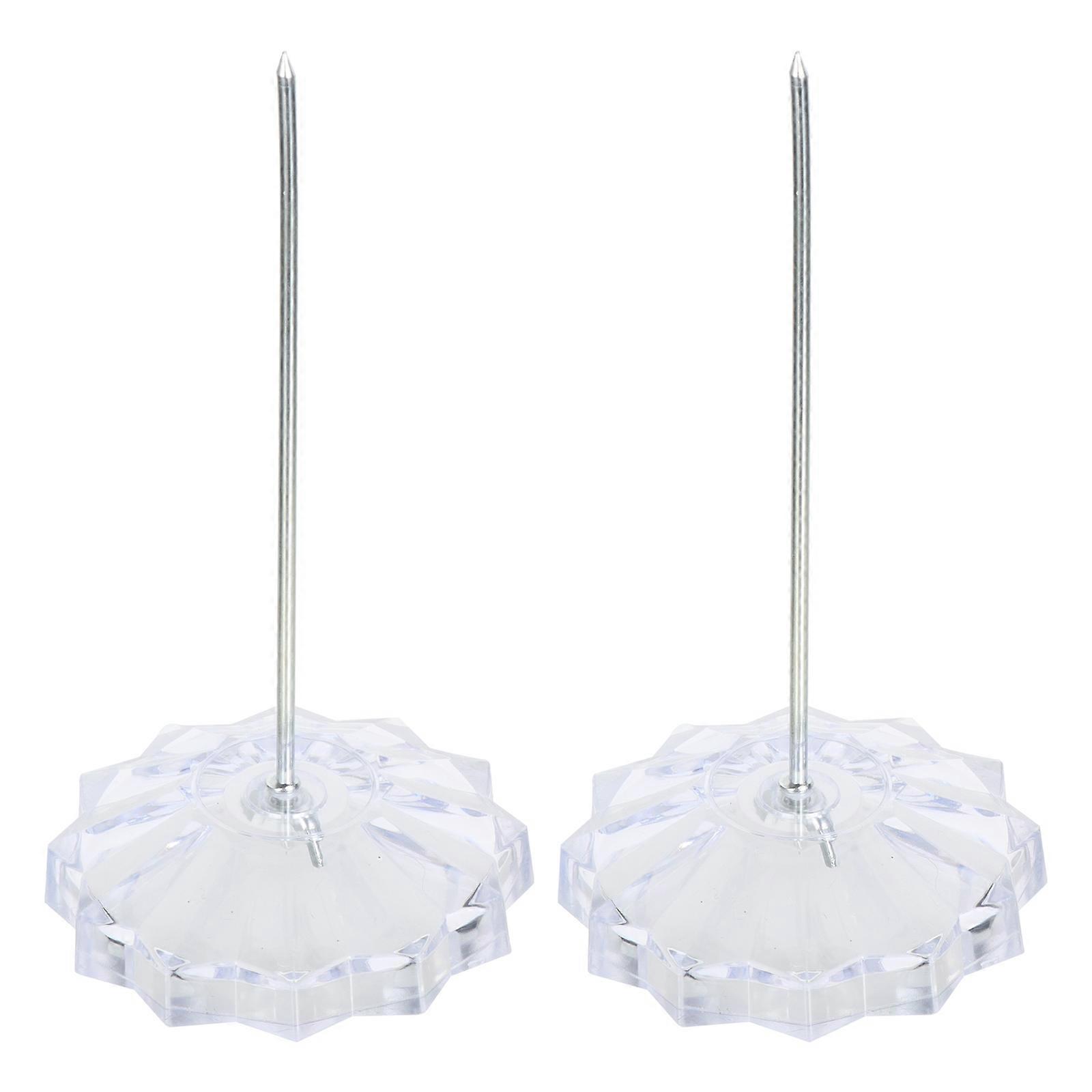 Desk Paper Holder Note Bill Fork for Holding Use 2Pcs Plastic