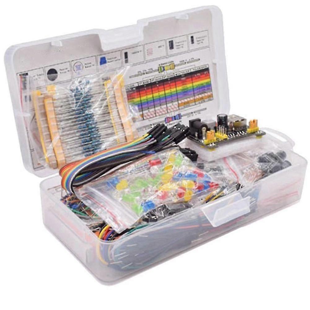 New Breadboard Set Electronics Component Starter Diy Kit With Plastic Box For R3 Component Package