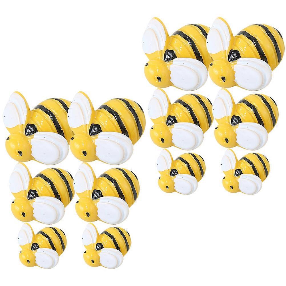 Tiny Resin Bee Decorations Bees Embellishments for 40Pcs DIY Projects