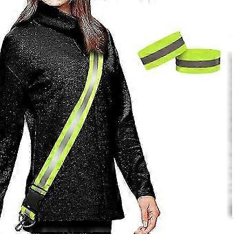 Reflective shoulder strap,suitable for night walking and high visibility reflective running equipment,2 reflective shoulder straps_fyj