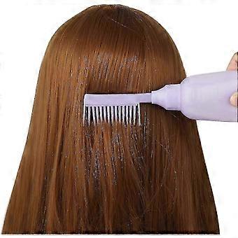 2 Pack Root Comb Applicator Bottles With Scale For Home Salon (purple)