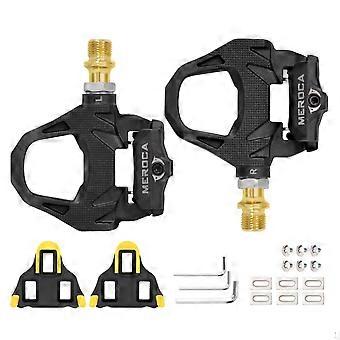 Road Bike Pedals with Cleats Adjustable Tension Locking Sealed Bearing for
