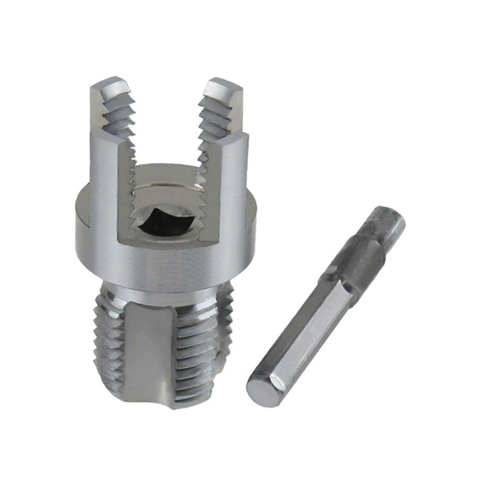 Integrated Internal External Pipe Threading Tool Universal Pipe Thread Cutting Tool Electric Drill Compatible PVC Pipe Threader Kit