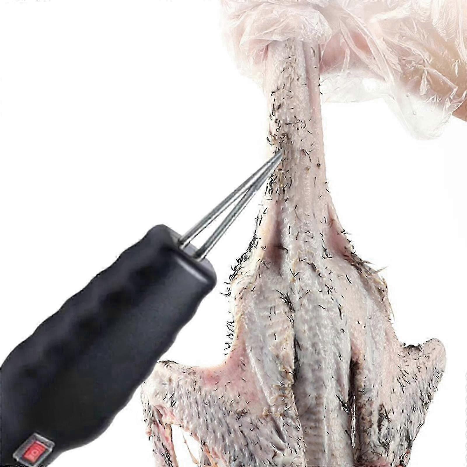 Rechargeable feather plucker for home chicken processing