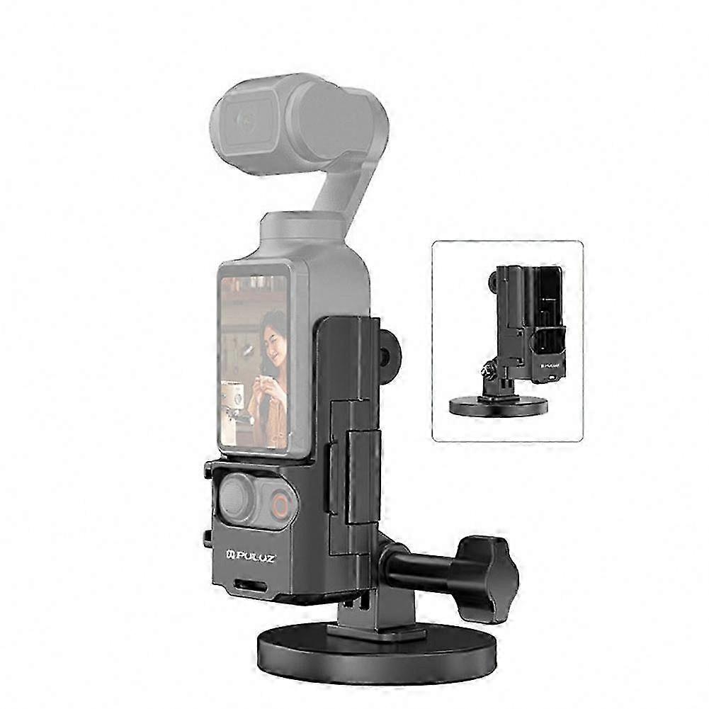 Desktop Recording Setup for Osmo Pocket 3 | Magnetic Desktop Mount Compatible with Protective Frame | Angle Adjustable Base