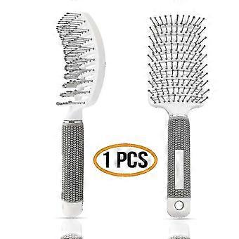 Escova de ventilação, escova de massagem flex ventando escova de cabelo de estilo compatível com cabelos longos e encaracolados compatíveis com mulheres