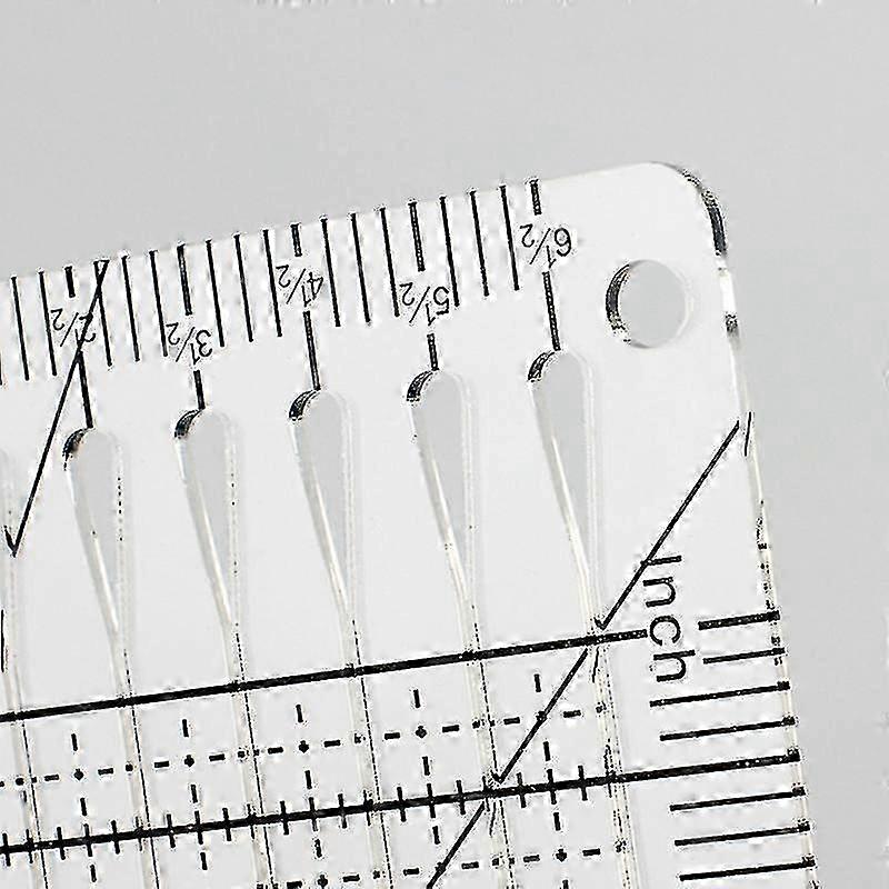 Slotted Transparent Quilting Ruler compatible with Patchwork DIY Craft Cutting Template Designer Tool