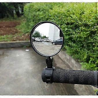 Rearview Mirror for Bicycle Motorcycle Handlebar Mount 360 Rotation Adjustable Bike Riding Round Ellipse Mirror-JXLGV