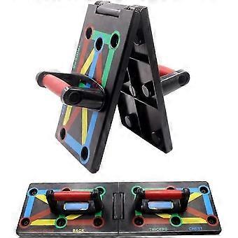 9-in-1 Foldable Push-Up Board with Handles for Muscle Training and Body Shaping