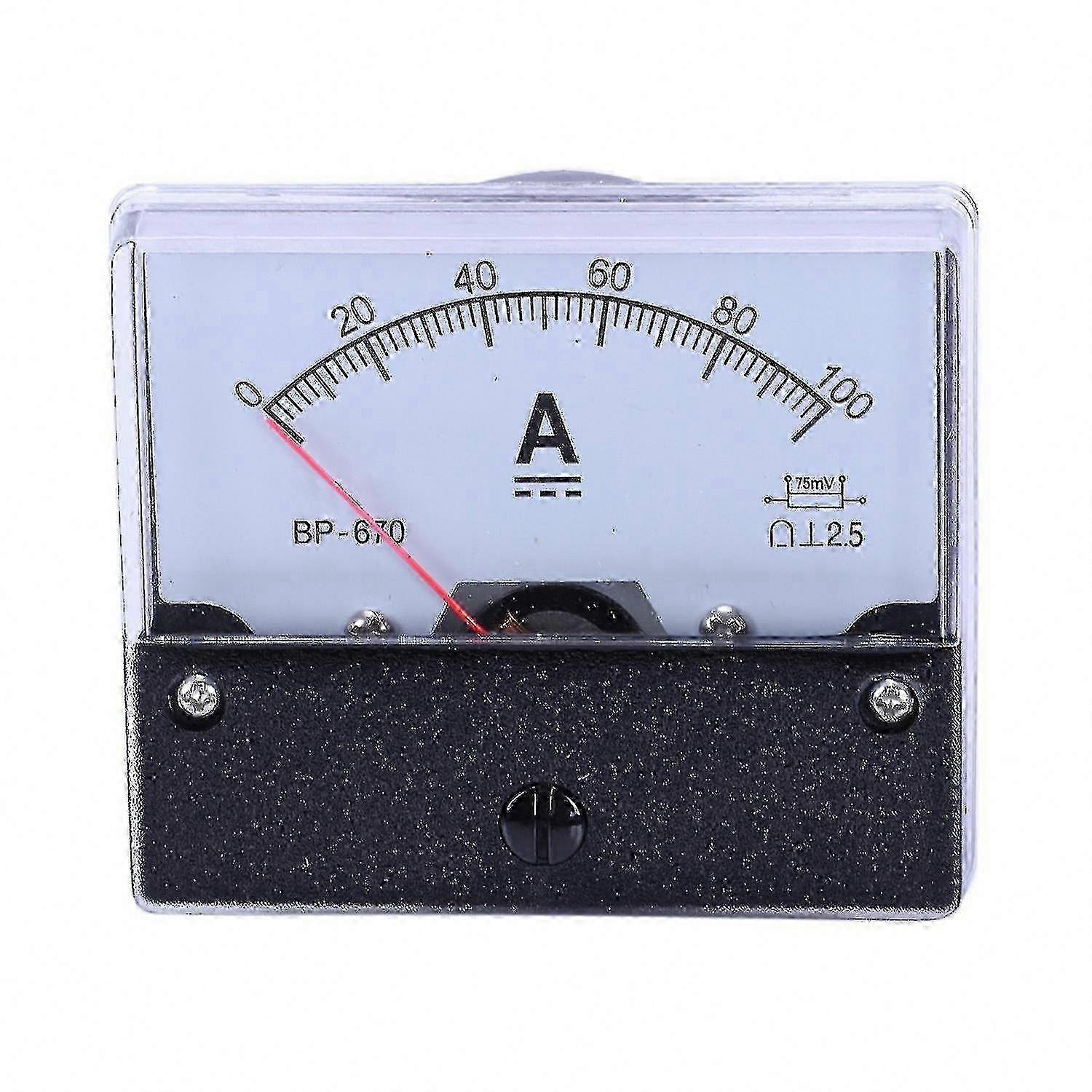 DC 100A Analog Panel Mount Ammeter, Current Meter Gauge, Model-670 TY