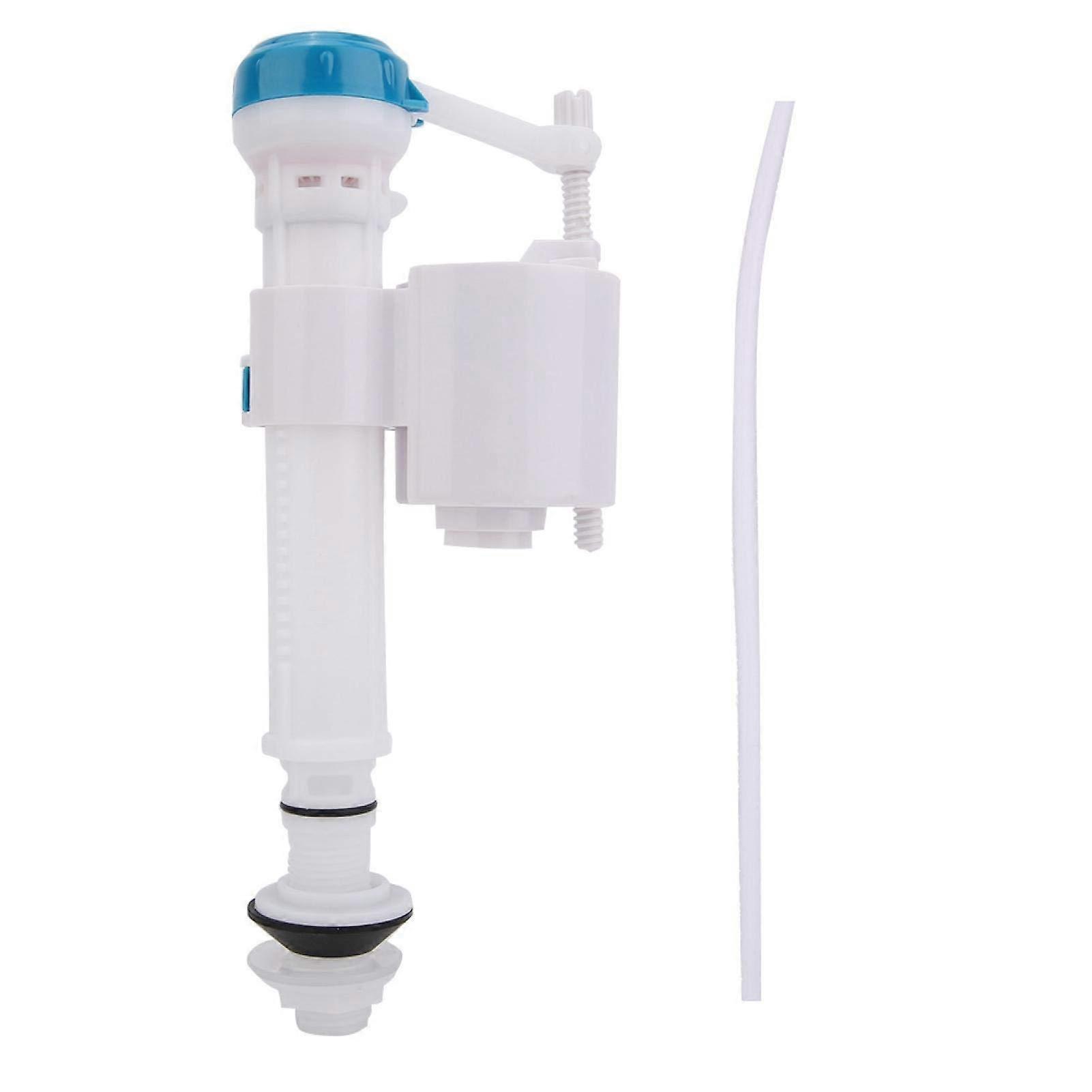 Universal Dual Flush Toilet Flush Valve with Push Button, Corrosion Resistant Plastic Replacement Kit