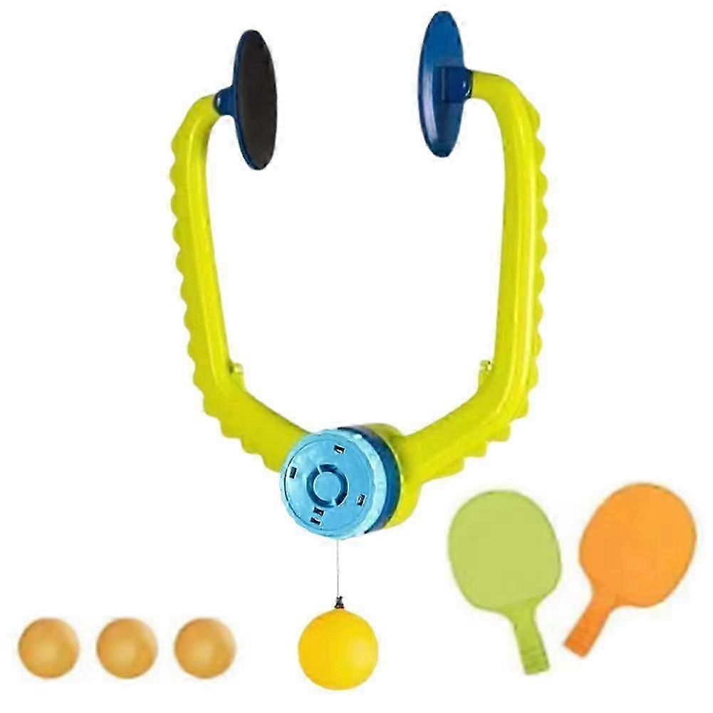 Child-Friendly Door-Hung Ping Pong Trainer