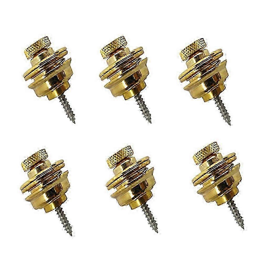 Electric Guitar Strap Lock Nails Gold