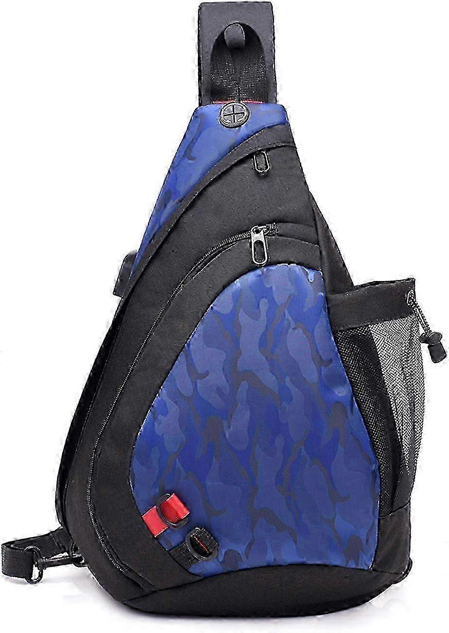 Lightweight Waterproof Sling Bag with USB