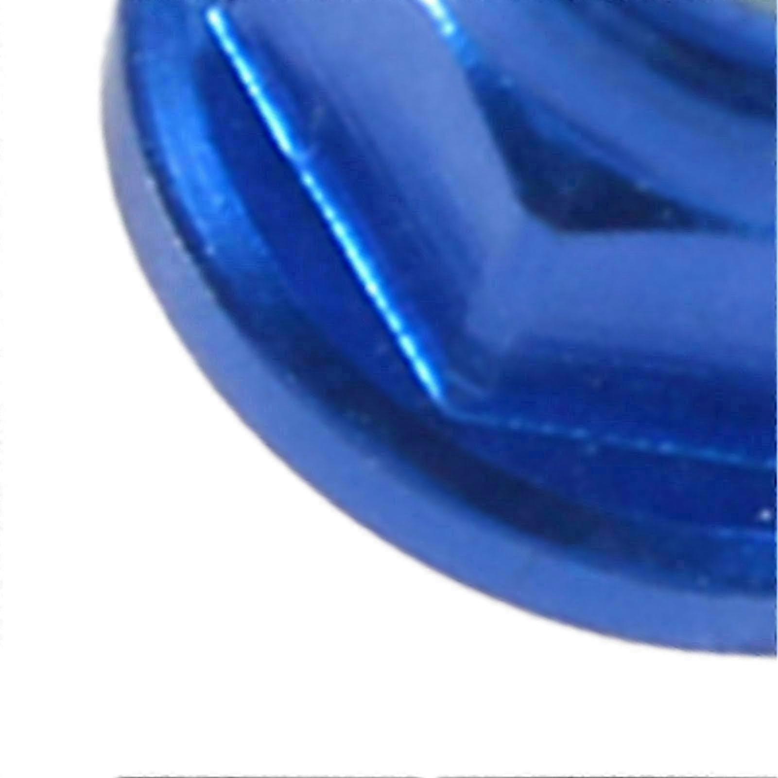 10 M3 aluminum hex nuts, self-locking nylon inserts, royal blue.