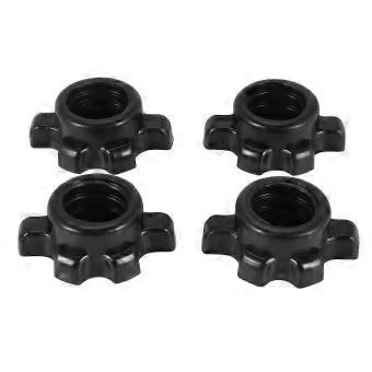 4Pcs Dumbbell Bar Nut Barbells Spin Screw Clamp Dumbell Weight Lifting Fitness Equipments Accessorie -PMM