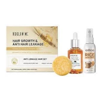 Kit completo per la cura dei capelli che include balsamo anticaduta, balsamo spray, shampoo e sapone - YG