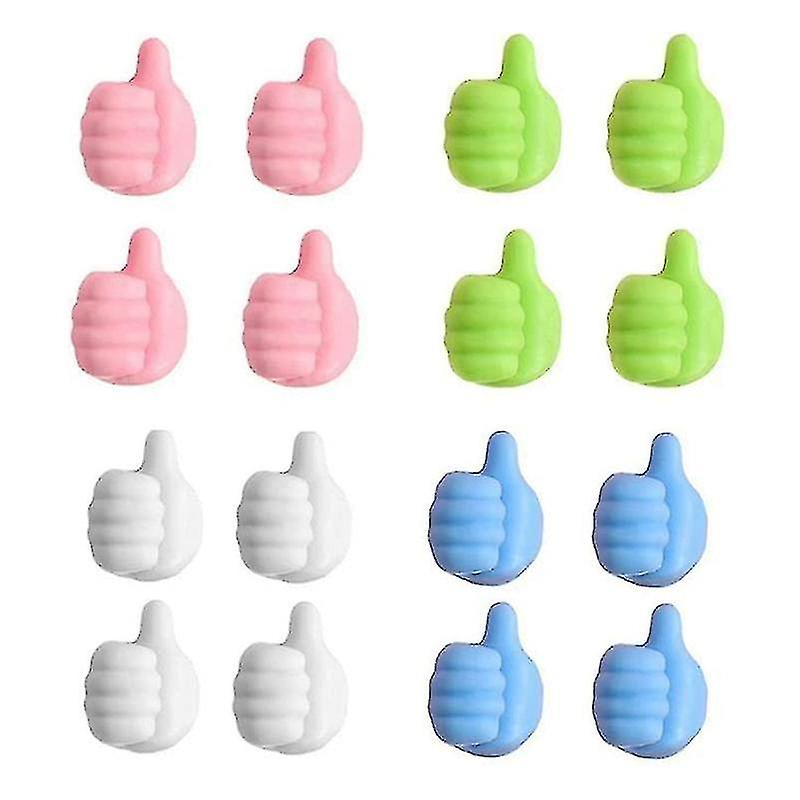 16pcs Functal Thumb Silic Thumb For Storing Data Cables/earphs