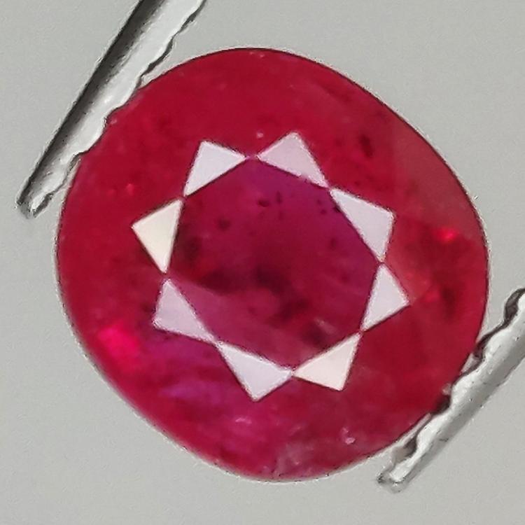 1.80ct Ruby Oval Cut 6.7x6.1mm awo20