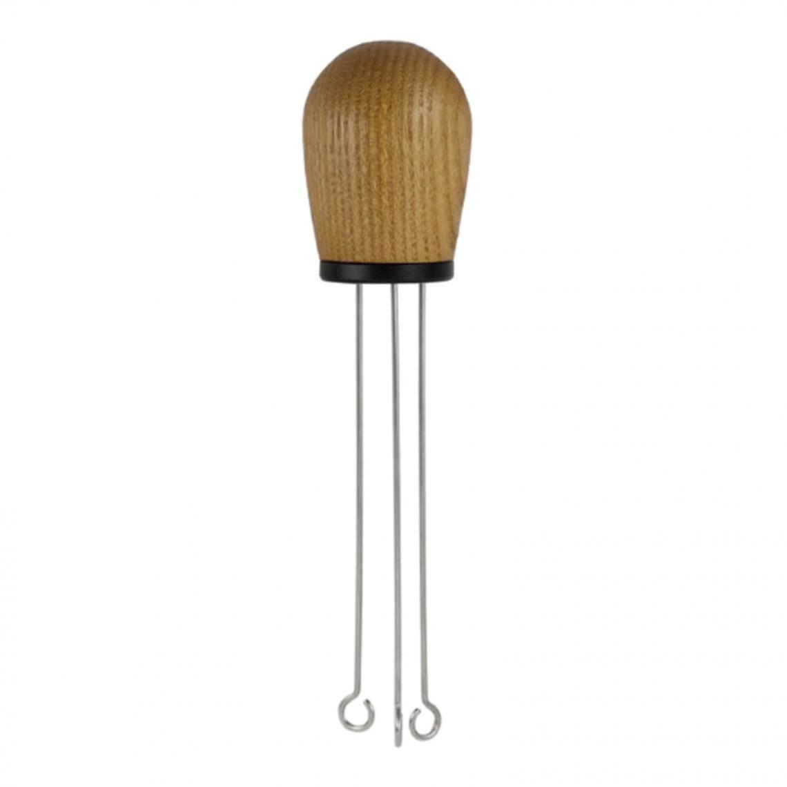 Titanium Gray Beech Stainless Steel Coffee Tamper Leveler Needle Type Tool