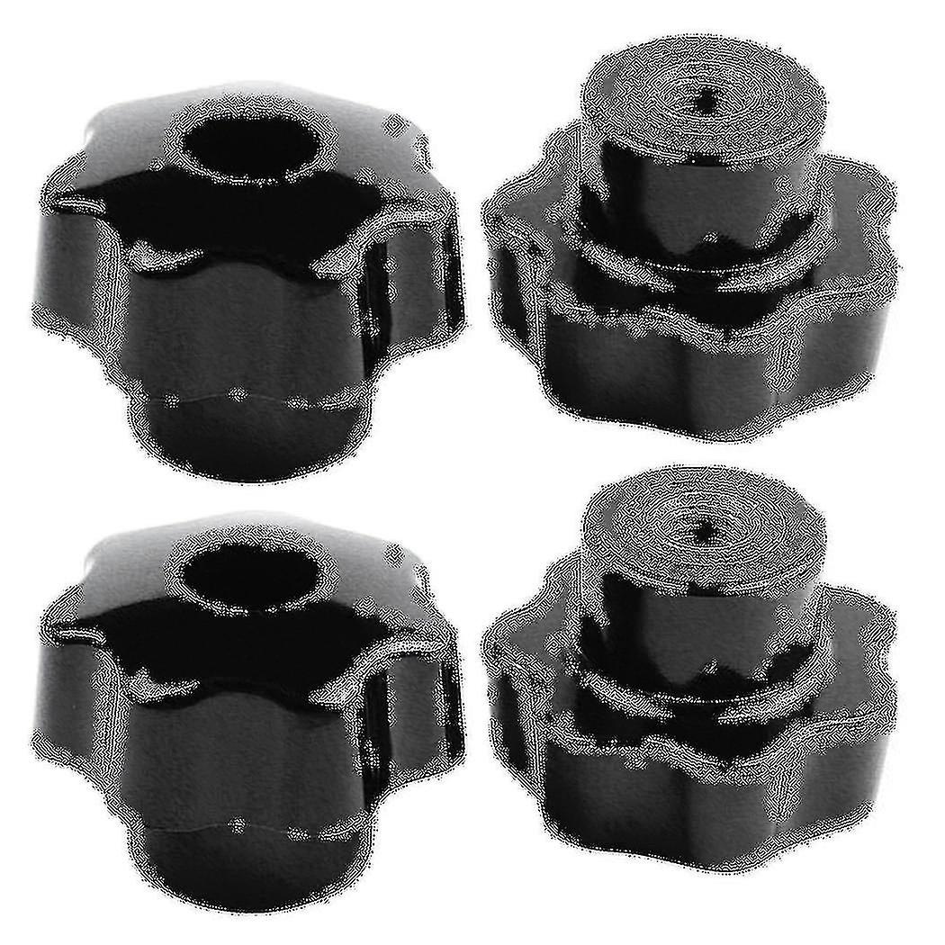 10 Pieces Black Star Grip Knobs, Female Thread Diameter 8mm, Head Diameter 40mm