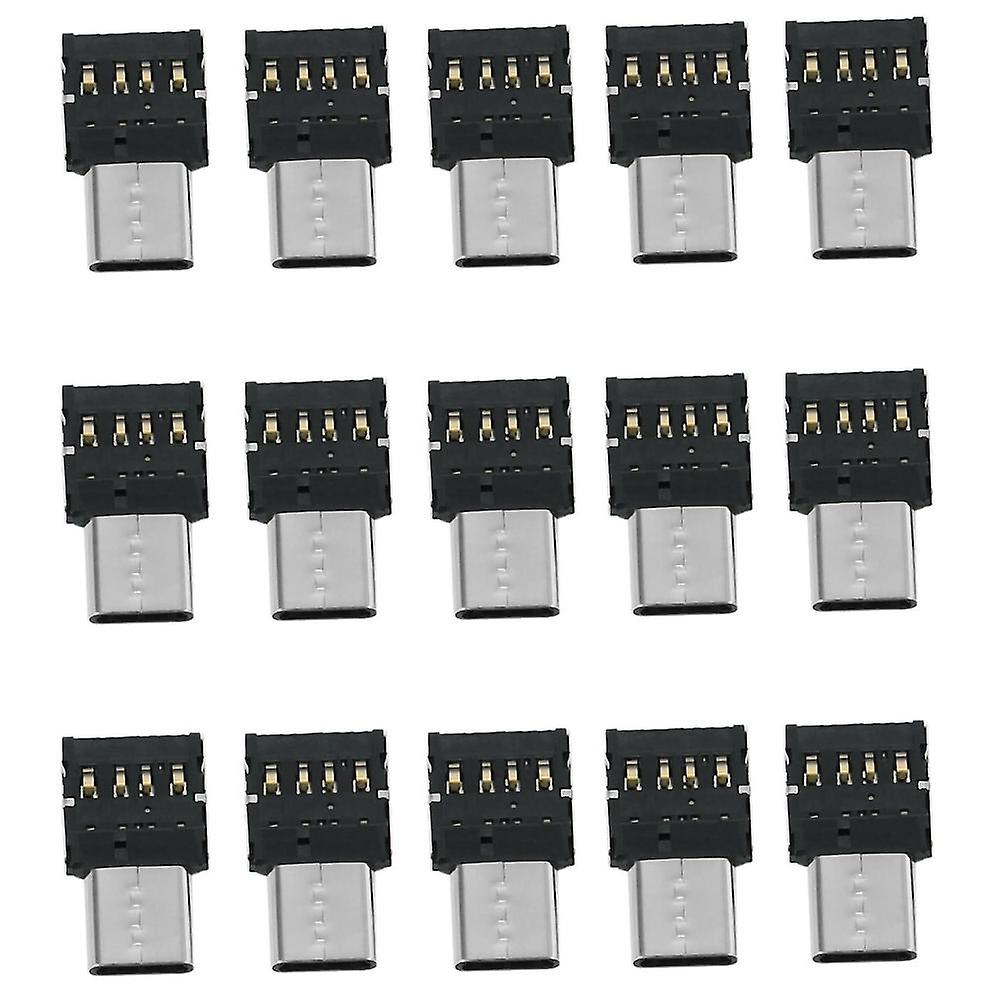 5pcs Ultra Mini Type-c Usb-c To Usb 2.0 Otg Adapter
