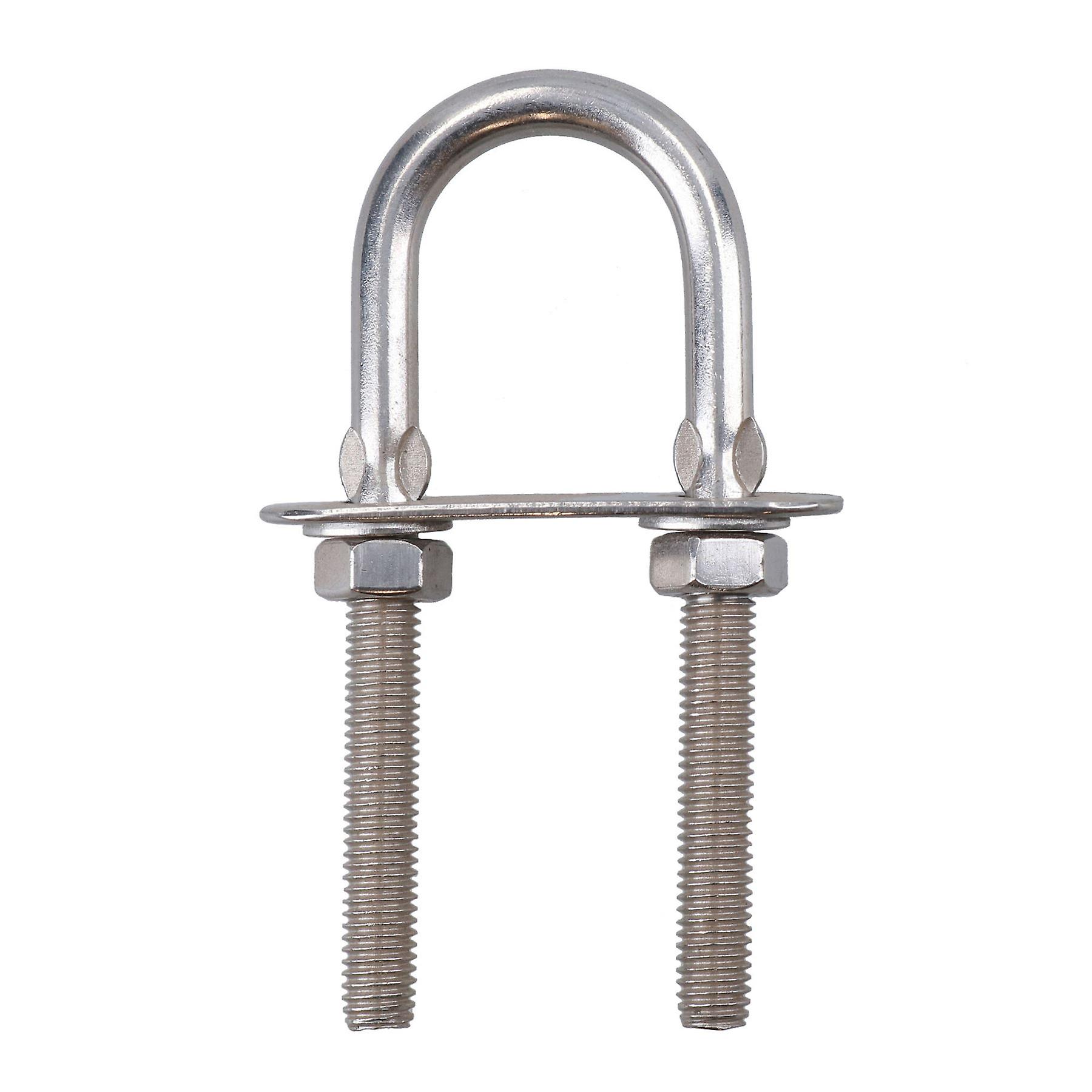 M10 40mm X 122mm U-Bolt - Marine Grade 316 Stainless Steel Boat Trailer Bolt With Hardware