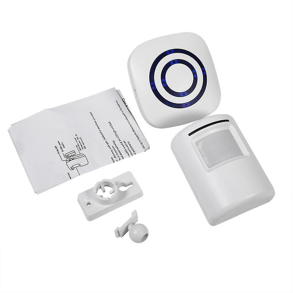 Wireless Doorbell Motion Detector Electric Door Chime 36 Melodies Security Alarm With Transmitter, A