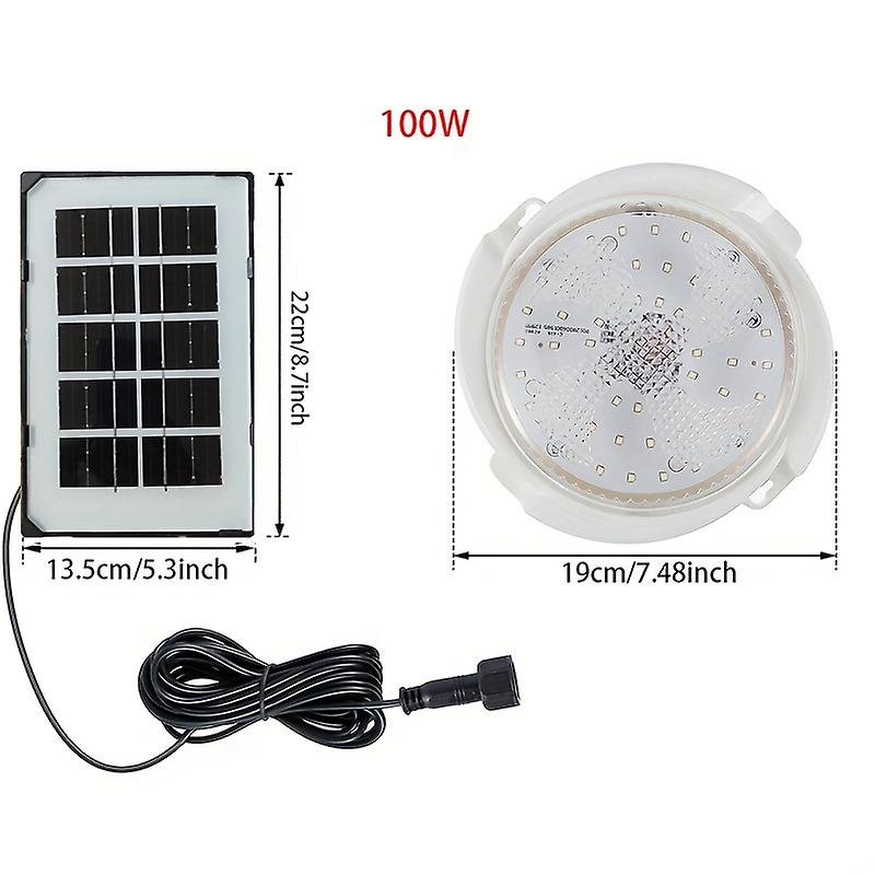 1pc Led Solar Indoor Balcon Ceiling Light Ip65 Waterproof Outdoor Powerful Garden Decoration For Home Porch Smart Lamp Fixture